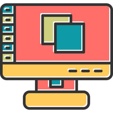 Kişisel ve ticari kullanım için katmanlar, illüstrasyon simgesi 