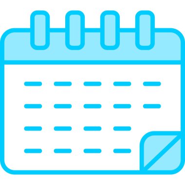 Takvim simgesi, vektör illüstrasyonu basit tasarım