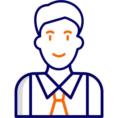 Manager, Businessman User logo, simple icon for web page 