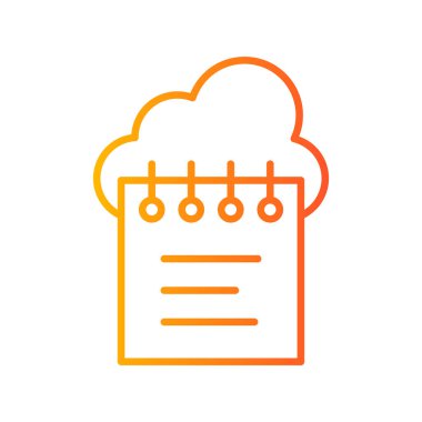 vector cloud technology icon illustration