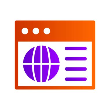 vector illustration of abstract website