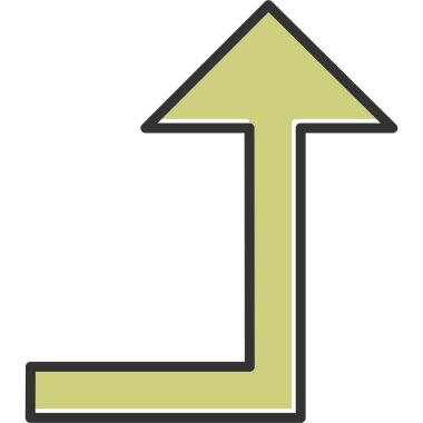 ok simgesi işaret vektör illüstrasyonu