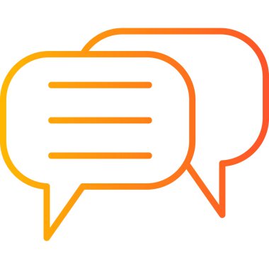 Konuş. Web simgesi basit illüstrasyon