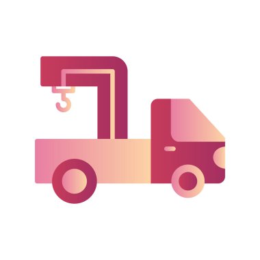 Kamyon soyut simge vektör çizimi