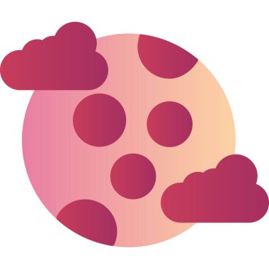 Ayın soyut web renk çizimi  