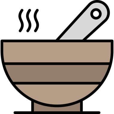 Yemek pişirmek. Web simgesi basit illüstrasyon