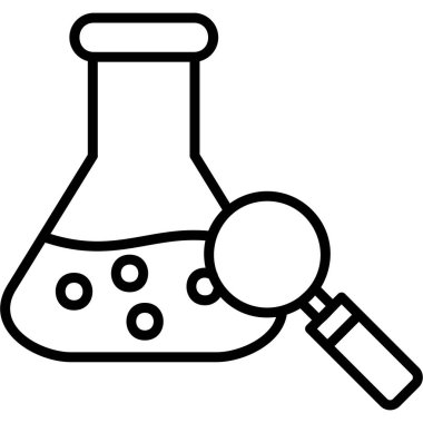 Bilim araştırma vektörü simgesi 