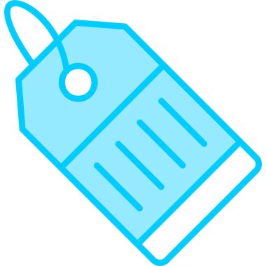 Fiyat Etiketi simgesi, vektör illüstrasyonu basit tasarım