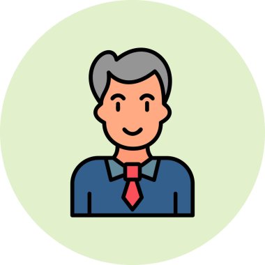 man simgesi vektör illüstrasyonu