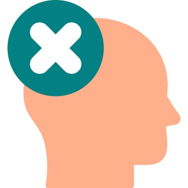 Yanlış düşünüyorsun modern simge vektör illüstrasyonu