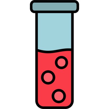 test tübü web simgesi basit tasarım