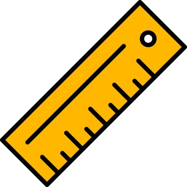 cetvel simgesi çizimi