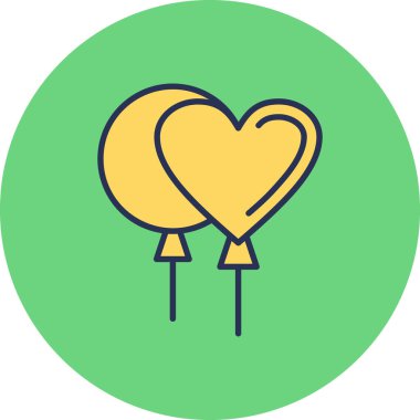 kalp simgesi, vektör illüstrasyonu