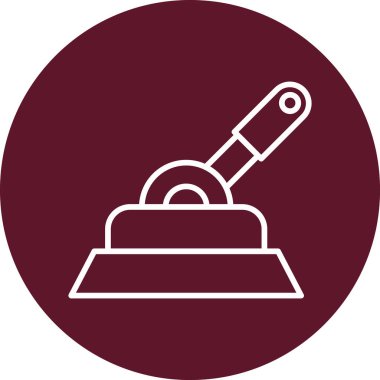 Basit illüstrasyon levye web simgesini kontrol et