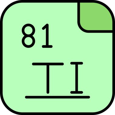 Talyum illüstrasyon simgesi vektörü