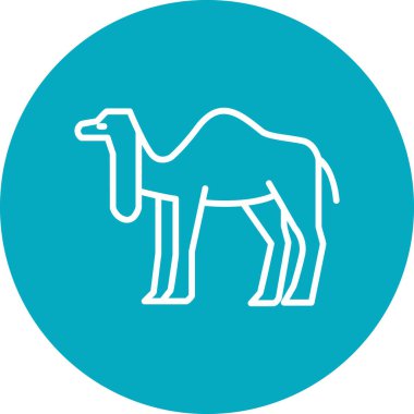 Deve ikonu vektör çizimi