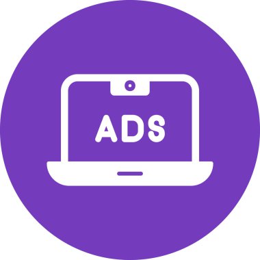 Reklam web simgesi basit illüstrasyon