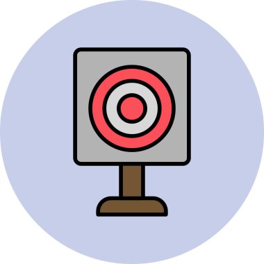 hedef simge vektör illüstrasyonu