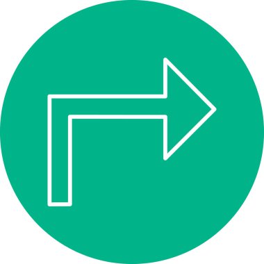 ok simgesi işaret vektör illüstrasyonu