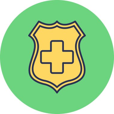 Sağlık hizmetleri web simgesi basit illüstrasyon