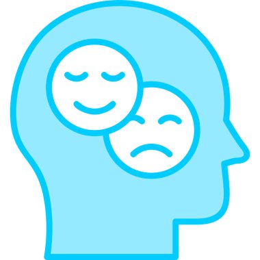 Çift kutuplu modern ikon vektör illüstrasyonu