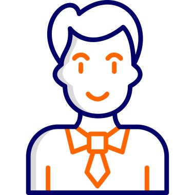 avatar. Web simgesi basit illüstrasyon