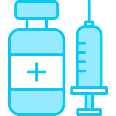 Aşı. Web simgesi vektör illüstrasyonu