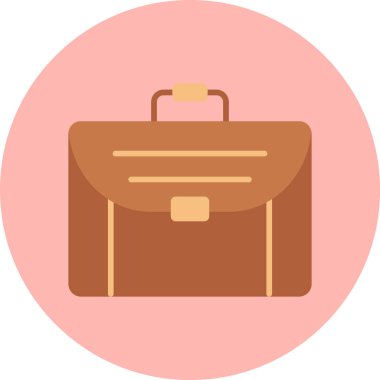 Çanta. Web simgesi vektör illüstrasyonu