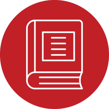 Kitap simgesi, modern tasarım illüstrasyonu