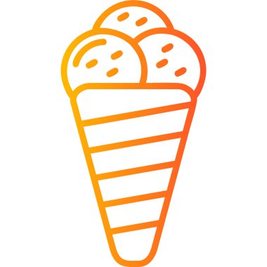 dondurma. düz tasarım 