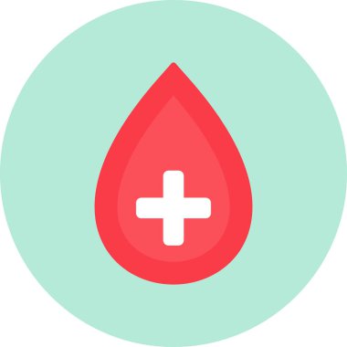 Kan damlası. Web simgesi