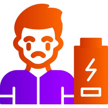 Enerji Ağı simgesi yok Basit illüstrasyon