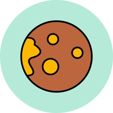 Gezegen simge vektör çizim