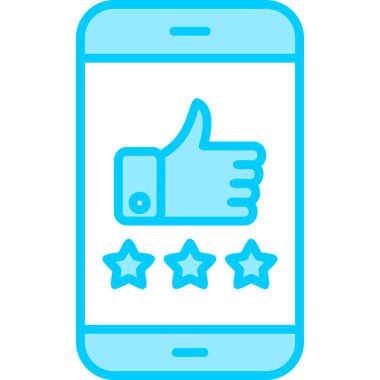 derecelendirme simgesi vektör illüstrasyonu