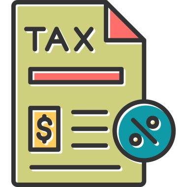 Vergi Kağıtları vektör illüstrasyonu