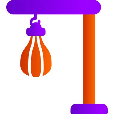 Kum torbası modern simge, vektör illüstrasyonu