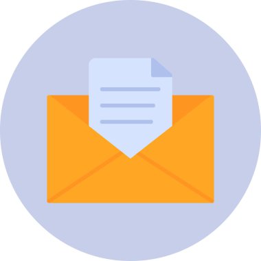 zarf simgesi vektör illüstrasyonu