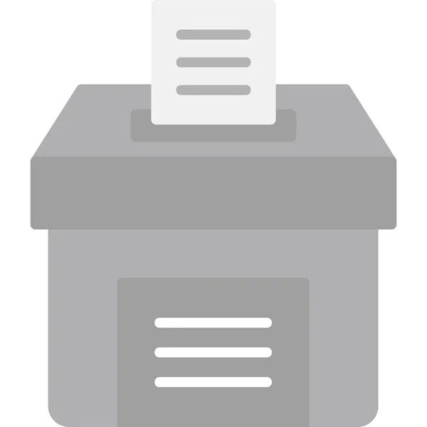 Stimmzettel Web Symbol Einfache Illustration — Stockvektor