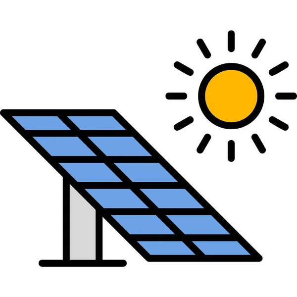 太阳能 简单的例子 — 图库矢量图片