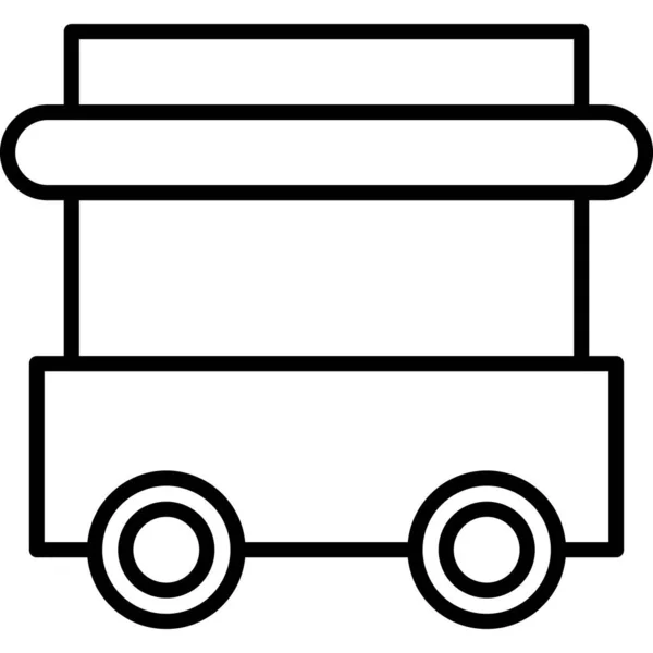 食物车 Web图标简单说明 — 图库矢量图片