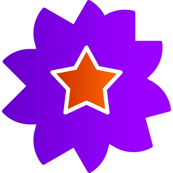 Hermosa Flor Línea Vector Icono — Vector de stock