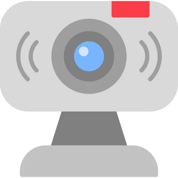 Cámara Web Diseño Simple Icono Webcam — Archivo Imágenes Vectoriales