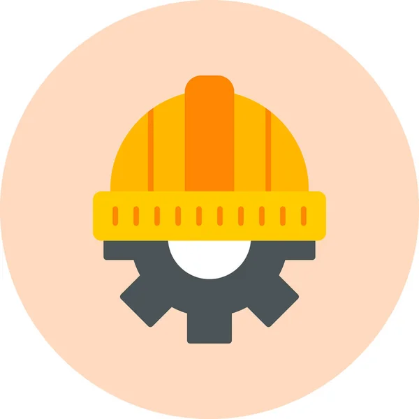 Helmet Web Icon Simple Illustration — Stock Vector