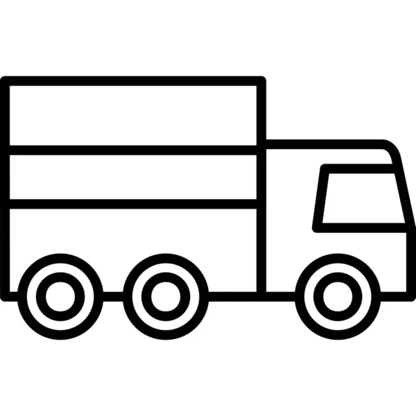 Lkw Abstrakte Icon Vektor Illustration — Stockvektor