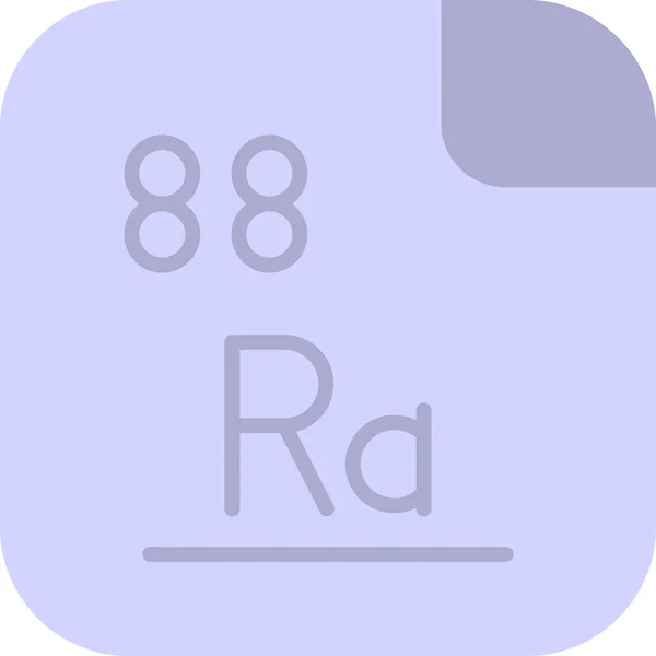 Radium Chemisch Element Web Eenvoudige Illustratie — Stockvector