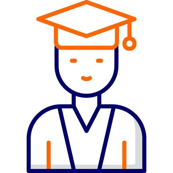 Student Icon Vector Illustration — Stock Vector