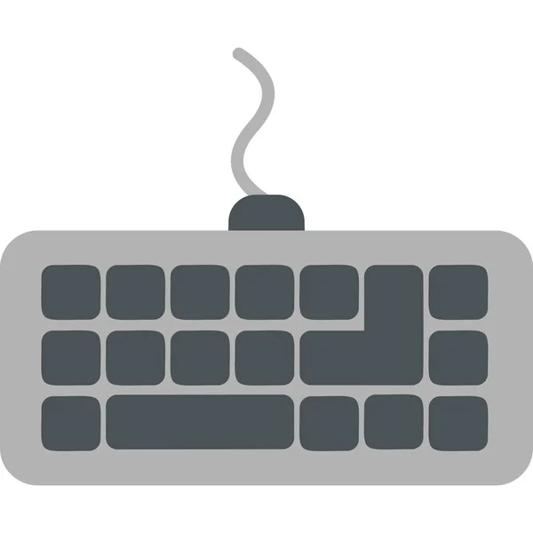 Keyboard Web Icon Simple Illustration — Stock Vector