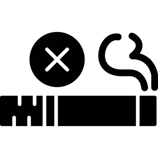 Kouření Jednoduchá Ilustrace Webové Ikony — Stockový vektor