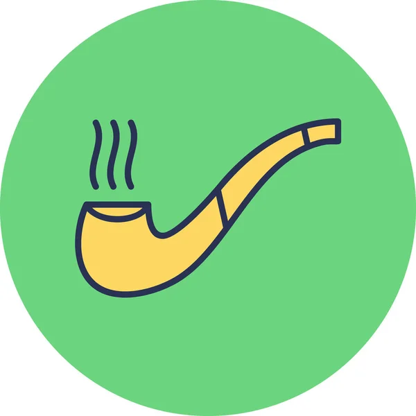 Fumar Icono Web Diseño Simple — Vector de stock