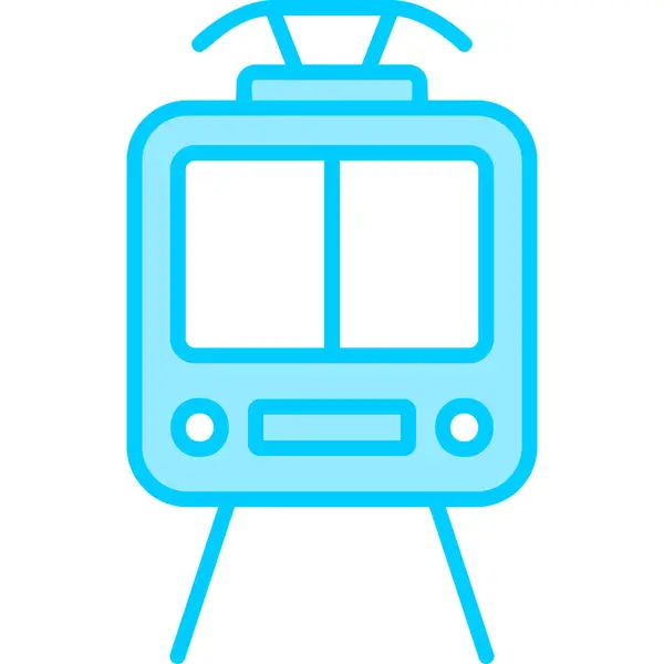 Веб Проста Ілюстрація Значка Трамвая — стоковий вектор